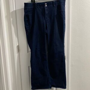 Women's Dark Blue Jeans Lane Bryant Tummy Control